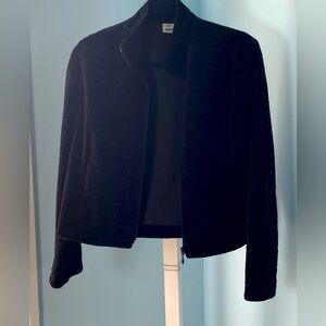 Marie Claire black velvet jacket size small